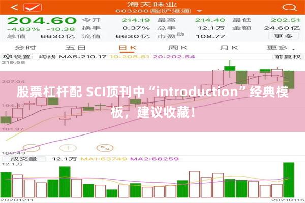 股票杠杆配 SCI顶刊中“introduction”经典模板，建议收藏！