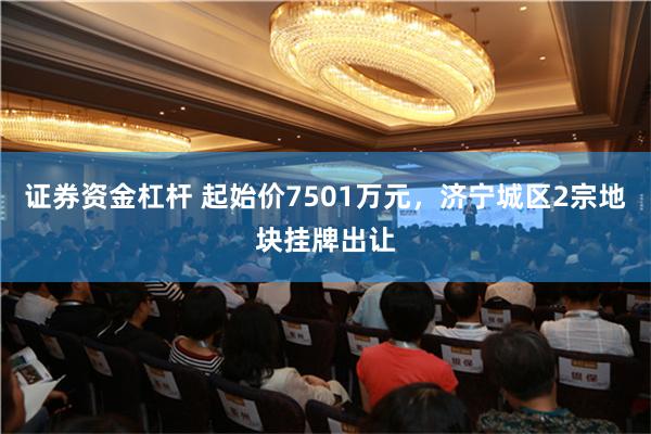 证券资金杠杆 起始价7501万元，济宁城区2宗地块挂牌出让