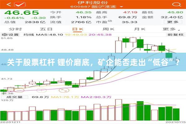 关于股票杠杆 锂价磨底，矿企能否走出“低谷”？